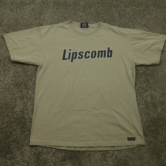 Lipscomb shirt mens vintage use JanSport University Tan Cotton College Tee - Picture 1 of 10